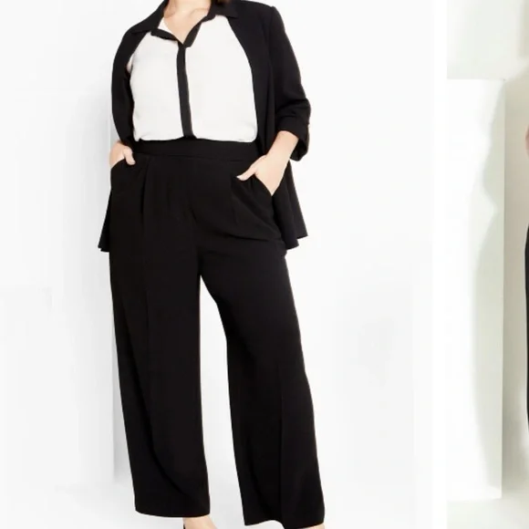 Black and White Sleeveless Women's Top Eleanor​​​ - Picture 5 of 9